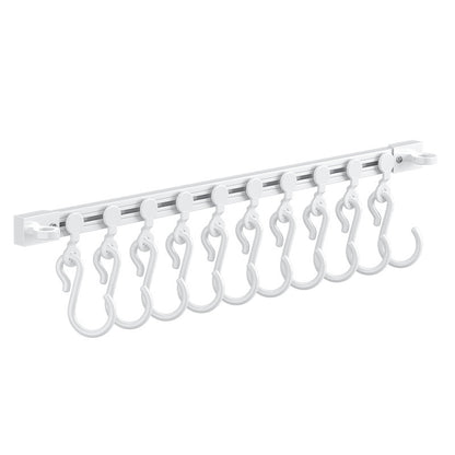 🎁 1+1 Cadou - Suport cu Cârlige Glisante Autoadeziv –  (30CM / 40CM)