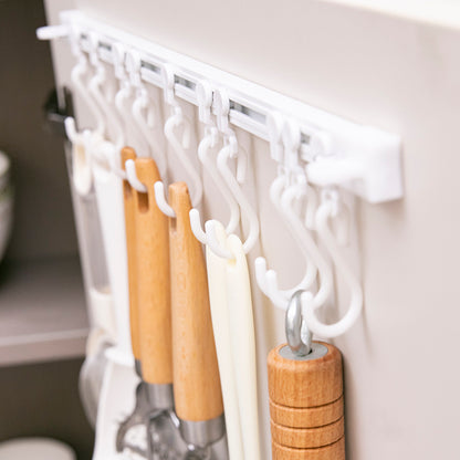 🎁 1+1 Cadou - Suport cu Cârlige Glisante Autoadeziv –  (30CM / 40CM)