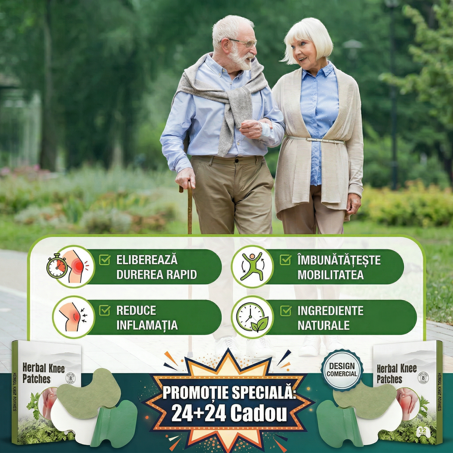 🌿 Plasturi cu Pelin – 24+24 GRATIS